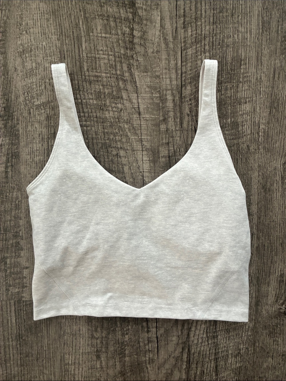 Gilly Hicks V-Neck Top ✧ Light Gray ✧ Size M